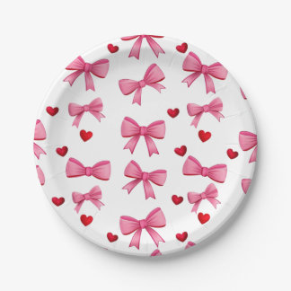 Hearts Party Paper Plate