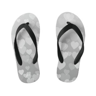 Hearts Pattern 17 Kid's Flip Flops
