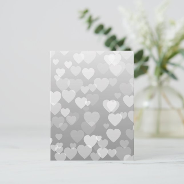 Hearts Pattern 17 Postcard (Standing Front)