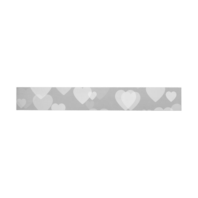 Hearts Pattern 17 Wrap Around Label (Individual)