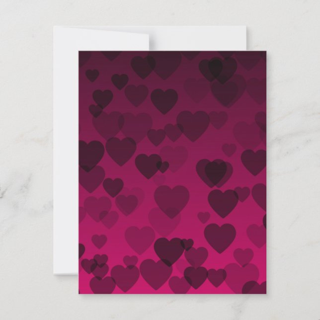 Hearts Pattern 18 Card (Front)