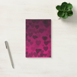 Hearts Pattern 18 Post-it Notes