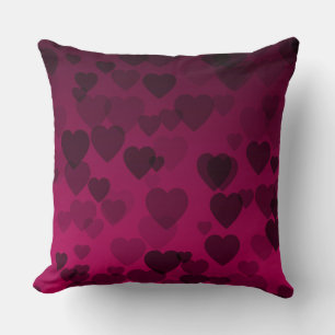 Hearts Pattern 18 Throw Pillow