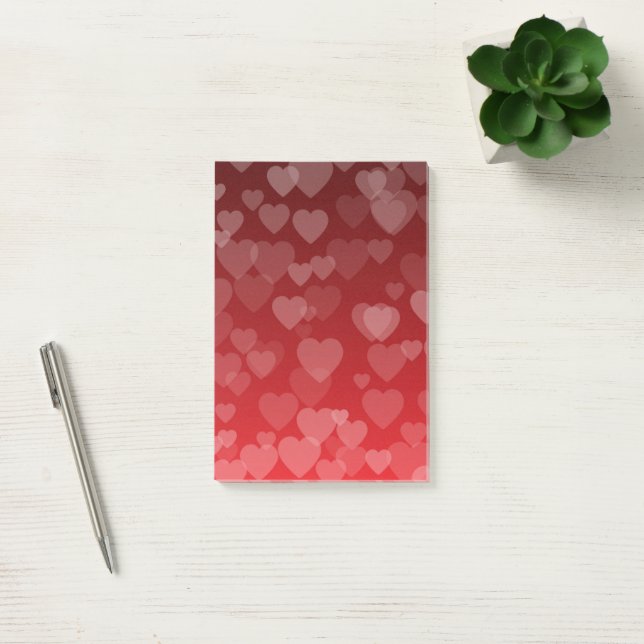 Hearts Pattern 19 Post-it Notes (Office)