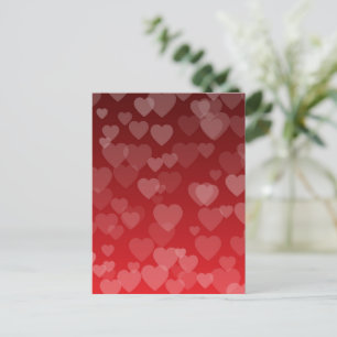 Hearts Pattern 19 Postcard