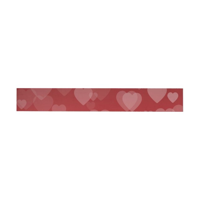 Hearts Pattern 19 Wrap Around Label (Individual)