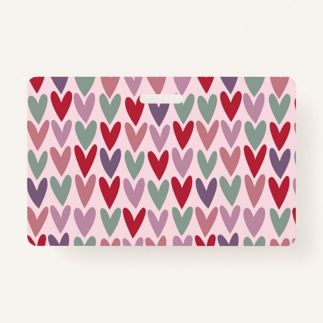 Hearts Pattern 1 Badge (Front)