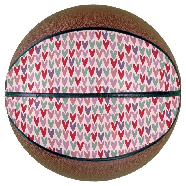 Hearts Pattern 1 Basketball (Front)