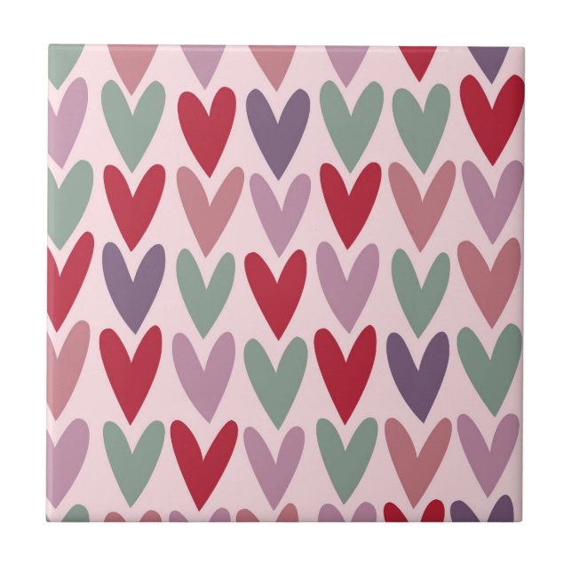 Hearts Pattern 1 Tile (Front)