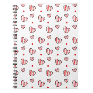 Hearts Pattern 21 Notebook