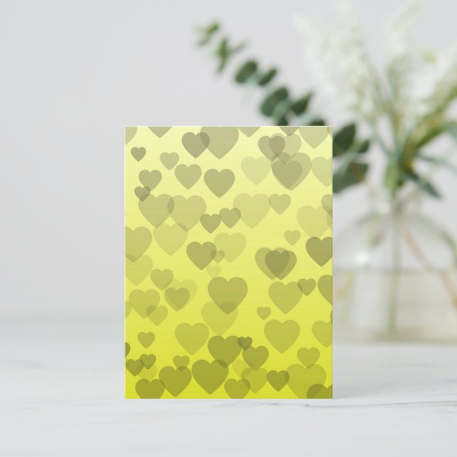 Hearts Pattern 22 Postcard (Standing Front)