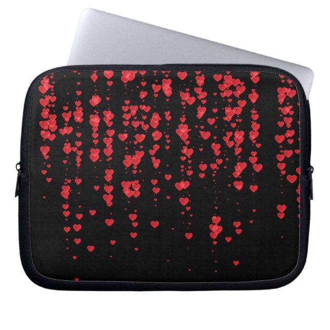 Hearts Pattern 24 Laptop Sleeve (Front)