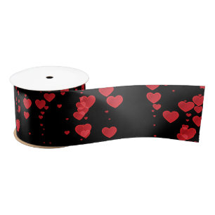 Hearts Pattern 24 Satin Ribbon
