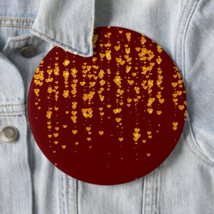 Hearts Pattern 25 6 Inch Round Button