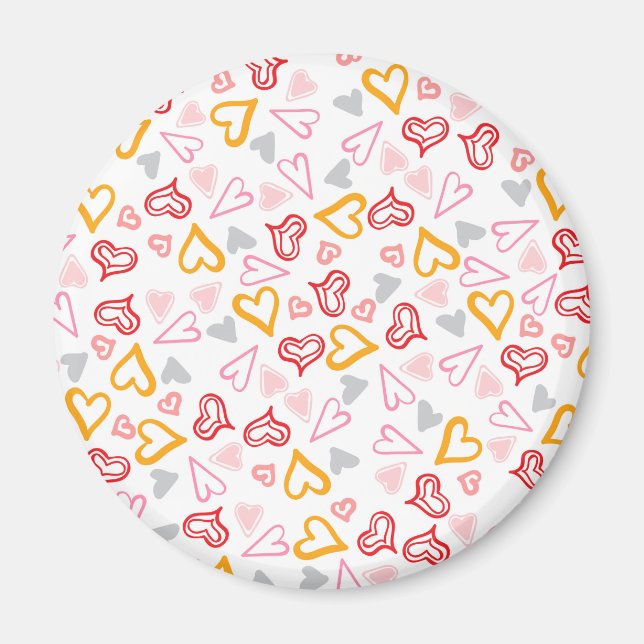 Hearts Pattern 26 Magnet (Front)