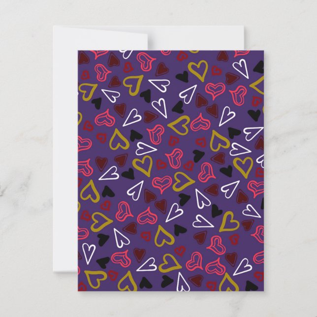 Hearts Pattern 32 Card (Front)