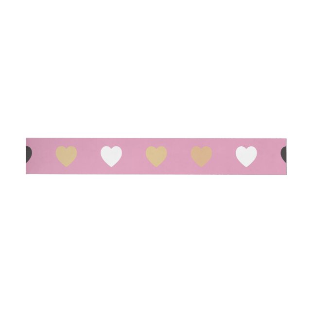Hearts Pattern 32 Wrap Around Label (Individual)
