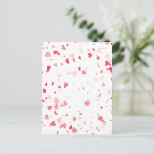 Hearts Pattern 33 Holiday Postcard