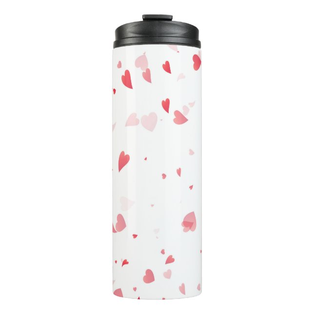 Hearts Pattern 33 Thermal Tumbler (Front)