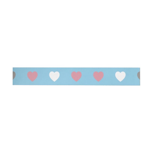 Hearts Pattern 33 Wrap Around Label (Individual)