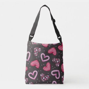 Hearts Pattern 34 Crossbody Bag