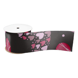 Hearts Pattern 34 Satin Ribbon