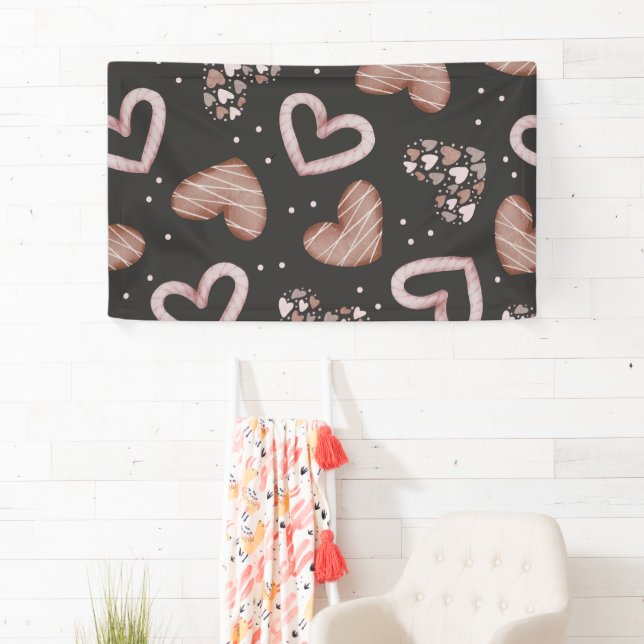 Hearts Pattern 35 Banner (Insitu)