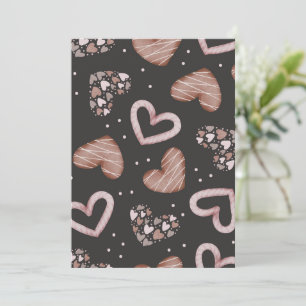 Hearts Pattern 35 Thank You Card