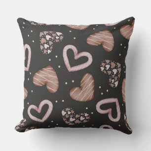 Hearts Pattern 35 Throw Pillow