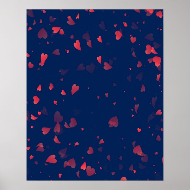 Hearts Pattern 40 Poster (Front)
