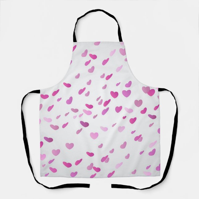Hearts pattern apron (Front)