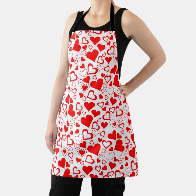 Hearts Pattern Apron (Insitu)