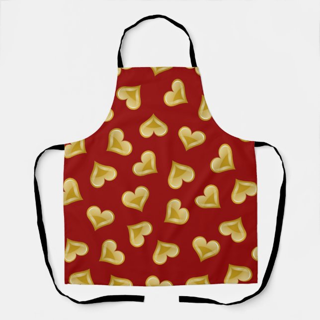 Hearts pattern apron (Front)