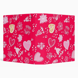 Hearts pattern binder
