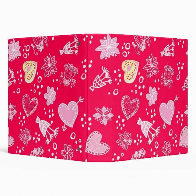 Hearts pattern binder (Background)