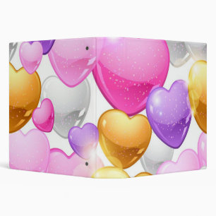 Hearts pattern binder