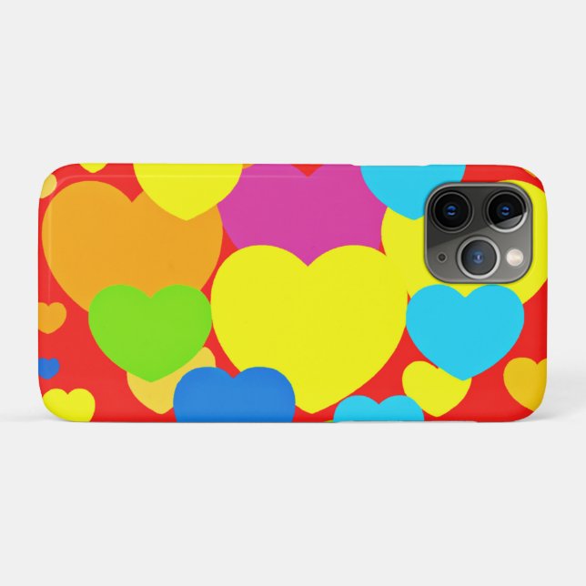 Hearts Pattern Design Case-Mate iPhone Case (Back (Horizontal))