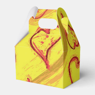 Hearts pattern favor box