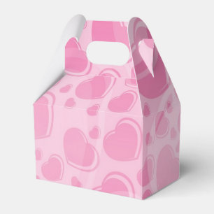 Hearts pattern favor box