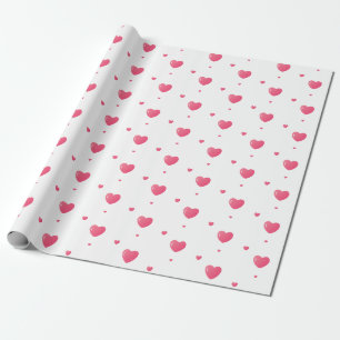 Hearts Pattern Gift Wrapping Paper