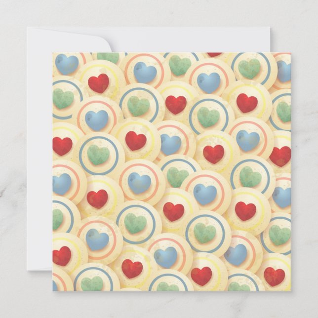 Hearts pattern in vintage style (Front)