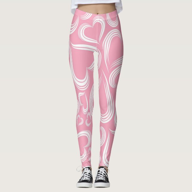 Hearts pattern leggings (Front)