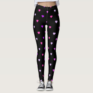 Hearts Pattern Leggings
