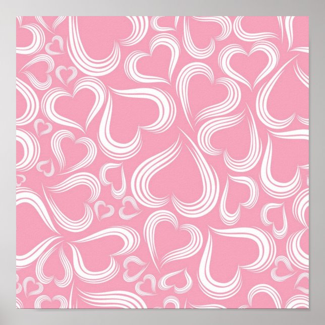 Hearts pattern poster (Front)
