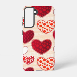 Hearts pattern samsung galaxy case