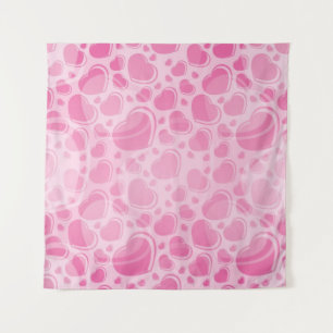 Hearts pattern tapestry