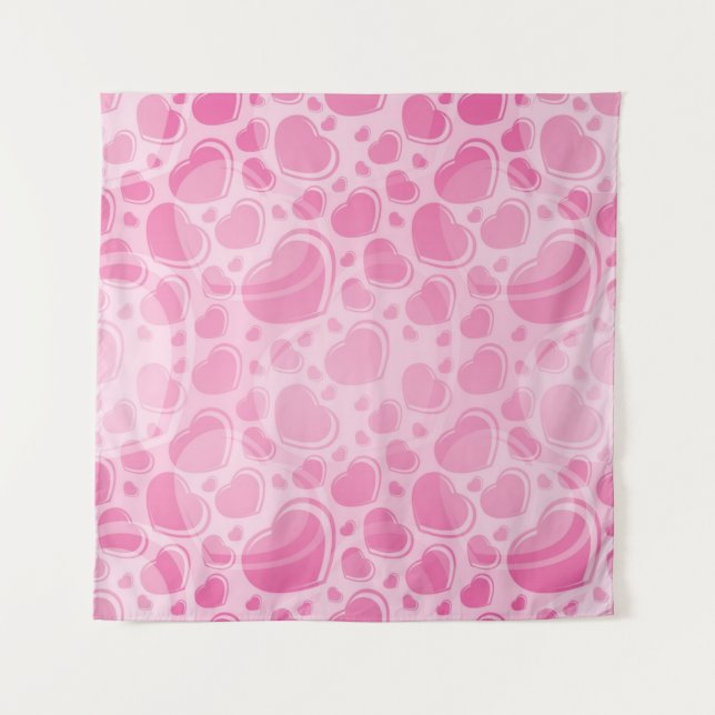 Hearts pattern tapestry (Front)