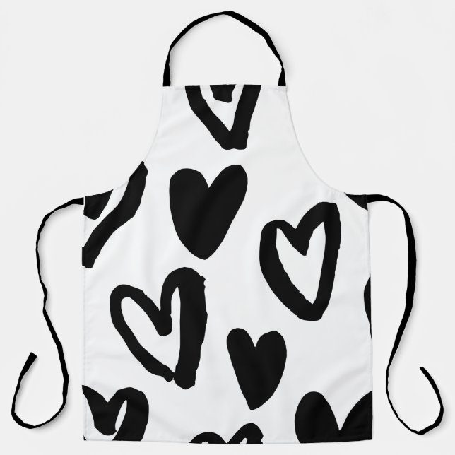 Hearts Pattern: Valentine Vintage Apron (Front)