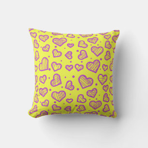 Hearts Pattern - Valentine's Day Inspired Throw Pillow