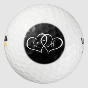 Hearts Personalized Golf Balls